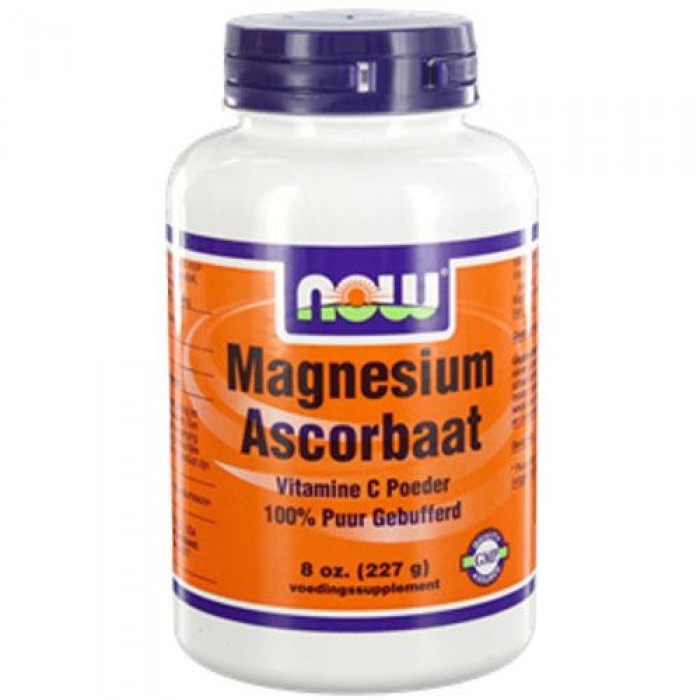 NOW magnesium Vitamine C hond gebufferde niet zure